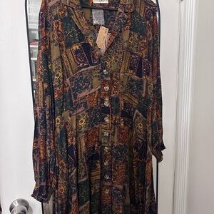 Natural Life Multicolor Patchwork Dress